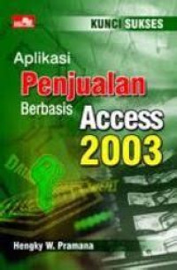 Image of aplikasi penjualan berbasis access 2003