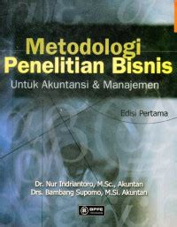Penelitian Bisnis Untuk Akuntasi & Manajemen