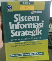 Image of sistem infomasi strategik untuk keunggulan kompetitif